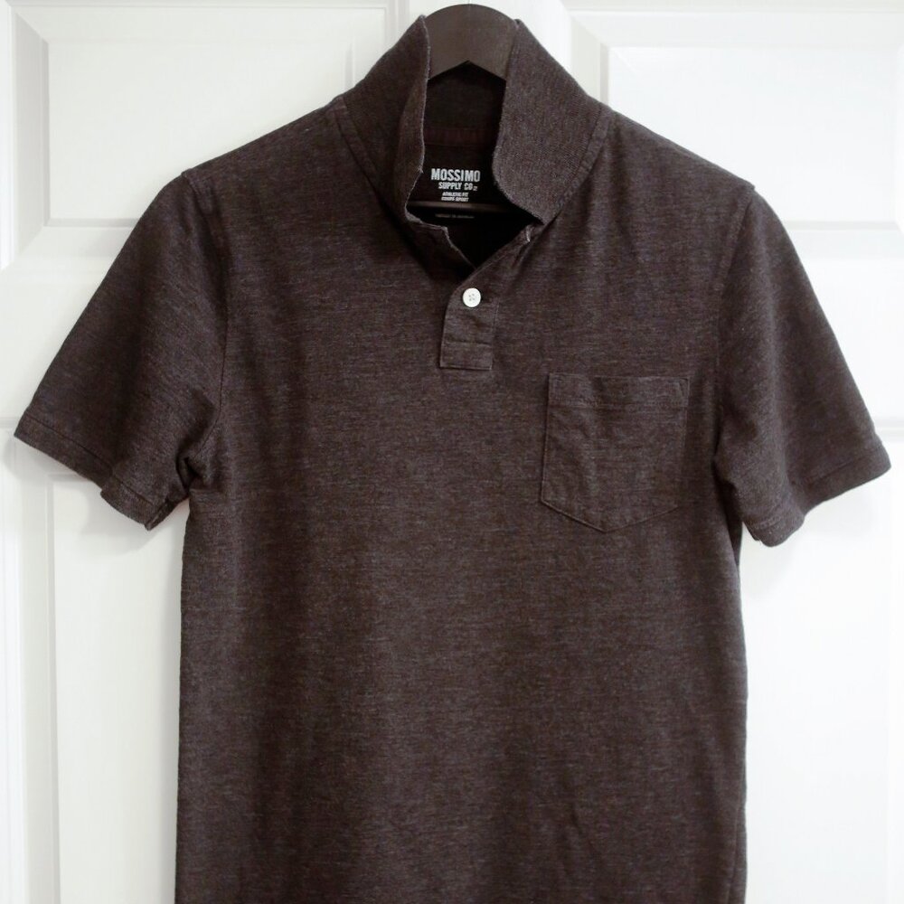 Mossimo Supply 2-Button Pocket Athletic Polo - Grey - S